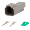 KIT CONECTOR ESTANCO 2 VIAS MACHO