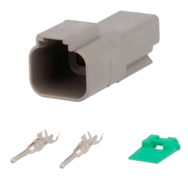 KIT CONECTOR ESTANCO 2 VIAS MACHO