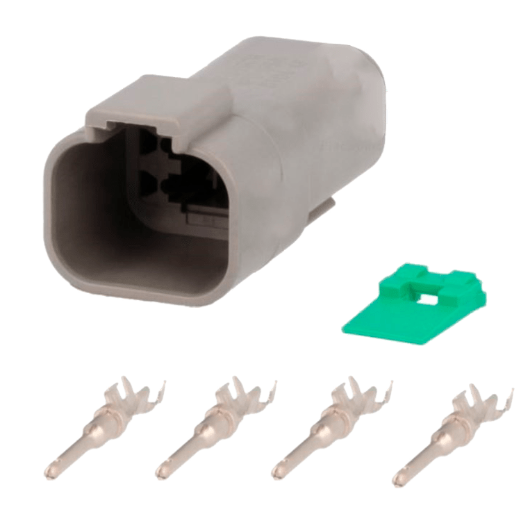 KIT CONECTOR ESTANCO 4 VIAS MACHO