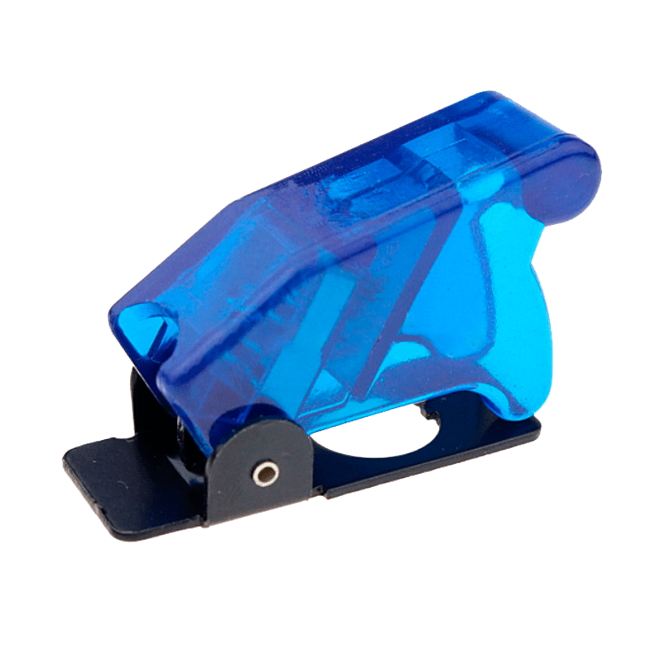 TAPA SEGURIDAD AZUL TRANSPARENTE PARA INTERRUPTOR PALANCA
