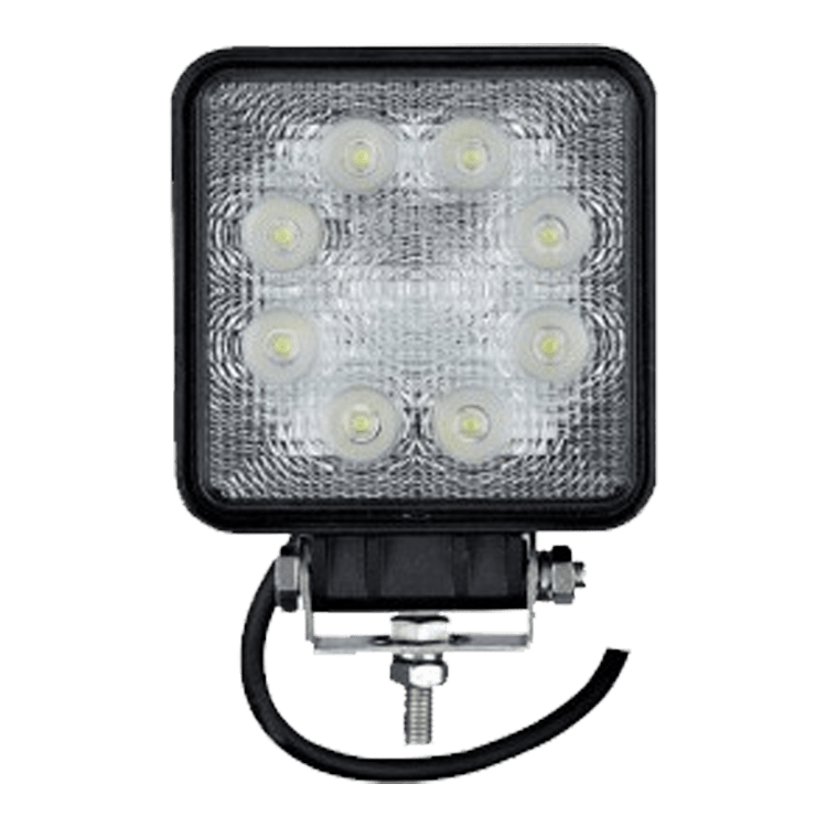 FARO TRABAJO LED CUADRADO - 12/24V - 27W- LUZ DISPERSA