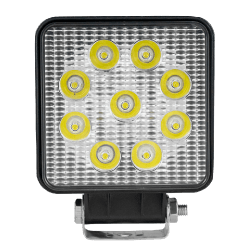 FARO TRABAJO LED CUADRADO - 12/24V - 27W- LUZ CONCENTRADA