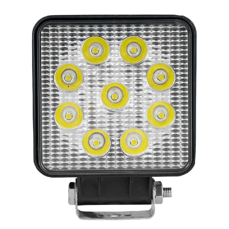 FARO TRABAJO LED CUADRADO - 12/24V - 27W- LUZ CONCENTRADA