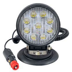 FARO TRABAJO LED REDONDO - 12/24V MAGNETICO - LUZ CONCENTRADA