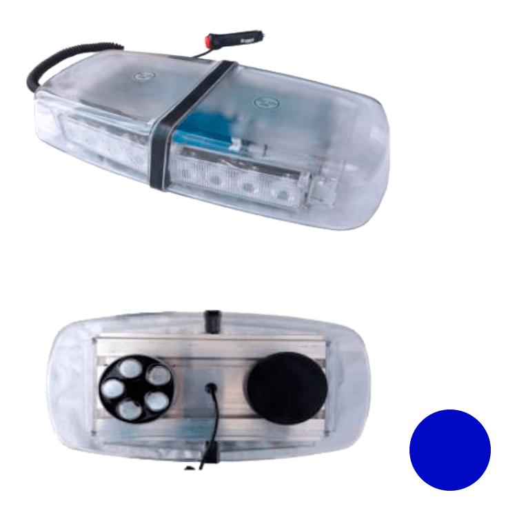 PUENTE LED AZUL 300mm - 12/24V - MAGNETICO - CONEXIÓN A MECHERO