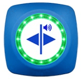 PULSADOR IP67 FLECHAS - AZUL CON LEDS VERDES/ROJOS 12/24V