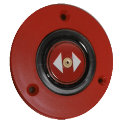 PULSADOR IP67 FLECHAS - ROJO CON LEDS VERDES/ROJOS 12V