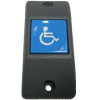 PULSADOR SUPERFICIE GRIS/AZUL - SILLA RUEDAS - BRAILLE