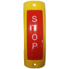 PULSADOR BARRA AMARILLO/ROJO - STOP - BRAILLE