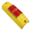 PULSADOR BARRA AMARILLO/ROJO - STOP - BRAILLE- BARRA 35mm - LEDS VERDES/ROJOS 12/24V