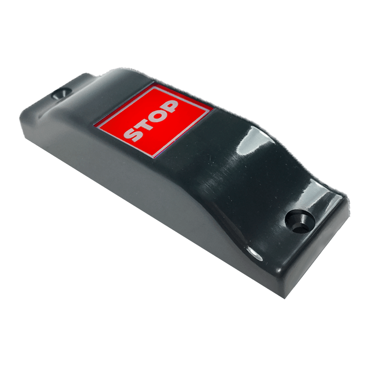 PULSADOR CONTACTLESS SUPERFICIE GRIS/ROJO - STOP - MATE - LEDS VERDES/ROJOS 12/24V