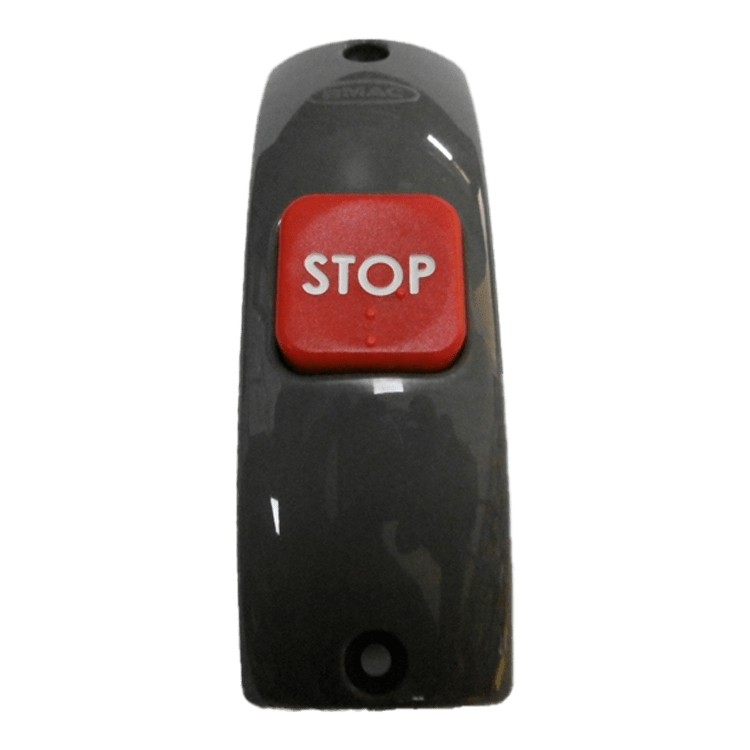 PULSADOR BARRA INALAMBRICO GRIS/ROJO - STOP - BRAILE - VERTICAL