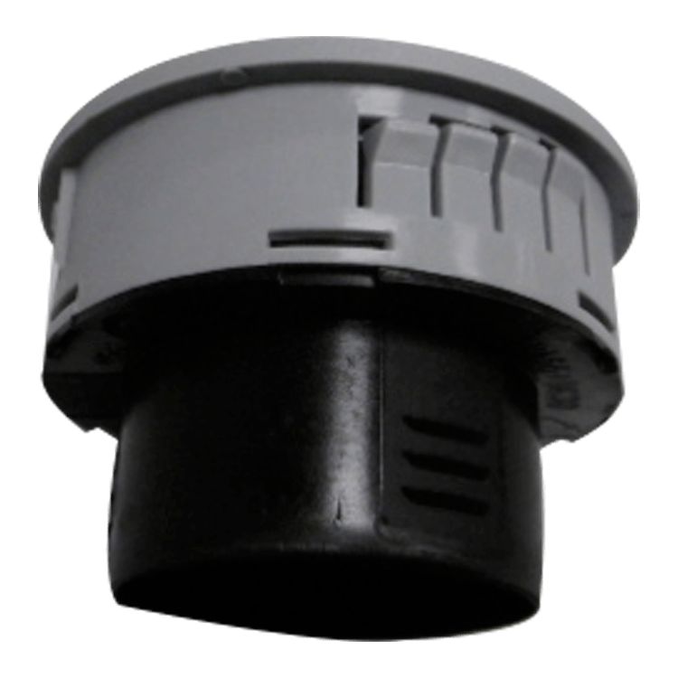 DIFUSOR AIRE REDONDO 84/76,3mm GRIS, C/TOBERA DE 55mm.