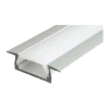 METRO PERFIL ALUMINIO LUMINARIA LED EMPOTRAR SERIE PEM - EN BARRA 2mts