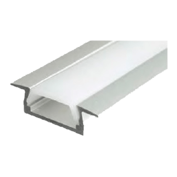 METRO PERFIL ALUMINIO LUMINARIA LED EMPOTRAR SERIE PEM - EN BARRA 2mts