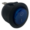 INTERRUPTOR I-0 REDONDO ILUMINADO AZUL 12V