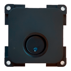 INTERRUPTOR LED AZUL EN TAPA GRIS ANTRACITA