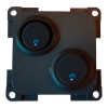 INTERRUPTOR LED AZUL 2PCS EN TAPA GRIS ANTRACITA