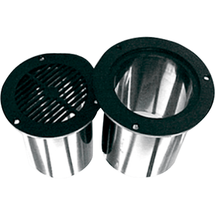 DIFUSOR AIRE REDONDO 74/58mm NEGRO - REJILLA