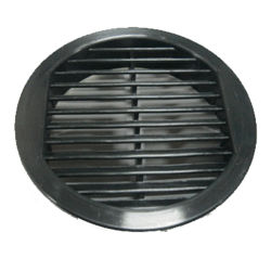DIFUSOR AIRE REDONDO 80/70mm NEGRO