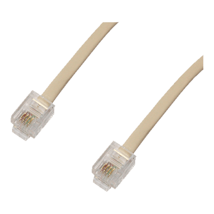 CABLE RJ11 MACHO / EXTREMO LIBRE 10 MTS
