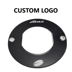 EMBELLECEDOR USB REDONDO NEGRO LETRA BLANCA LOGO CLIENTE XX