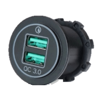 CARGADOR 2xUSB-A - 10/30V - QC3.0