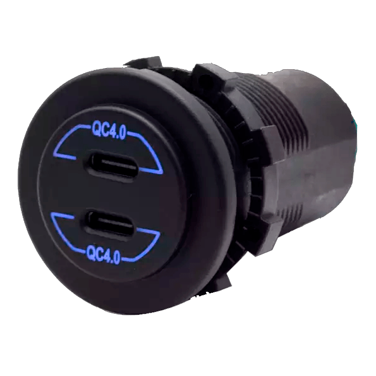 CARGADOR 2XUSB-C - QC4.0 - 10/30V
