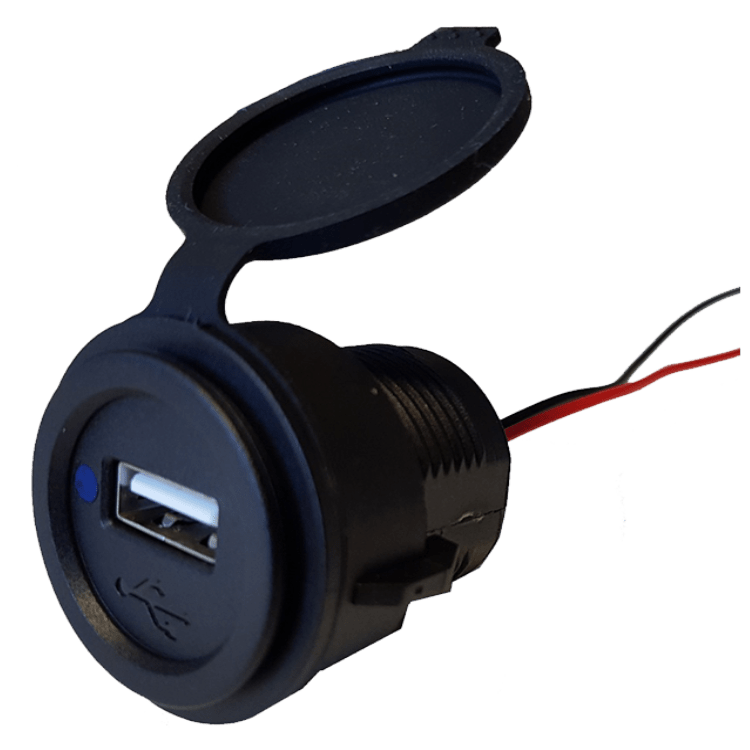CARGADOR 1xUSB-A - 10/30V - 5V - 2,4A - CON CABLE