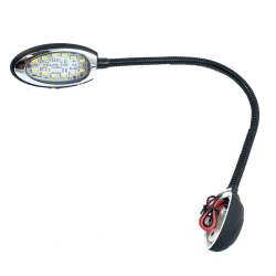FLEXO 12 LEDs, 12V, 458mm NEGRO