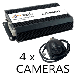 KIT VISION 360º - VISION PERIMETRAL - Veh. De 2 a 5mts ancho y de 10 a 20mts largo - 12/24V