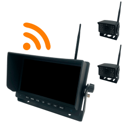 KIT INALAMBRICO MONITOR 7"- 2xCAMARA (WIFI 2,4) - DIGITAL - 12/24V