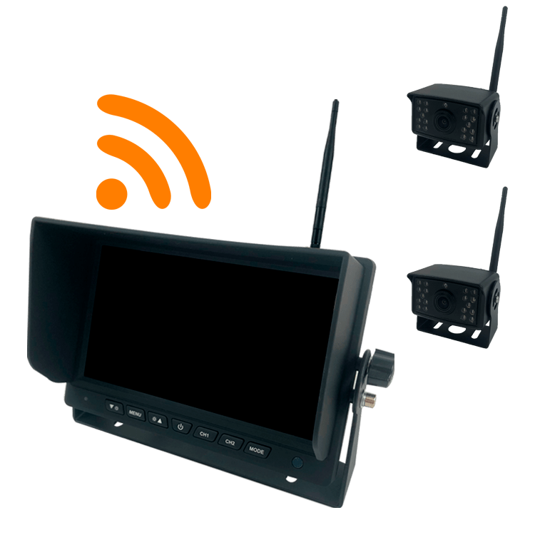 KIT INALAMBRICO MONITOR 10"- 2xCAMARA (WIFI 2,4) - DIGITAL - 12/24V