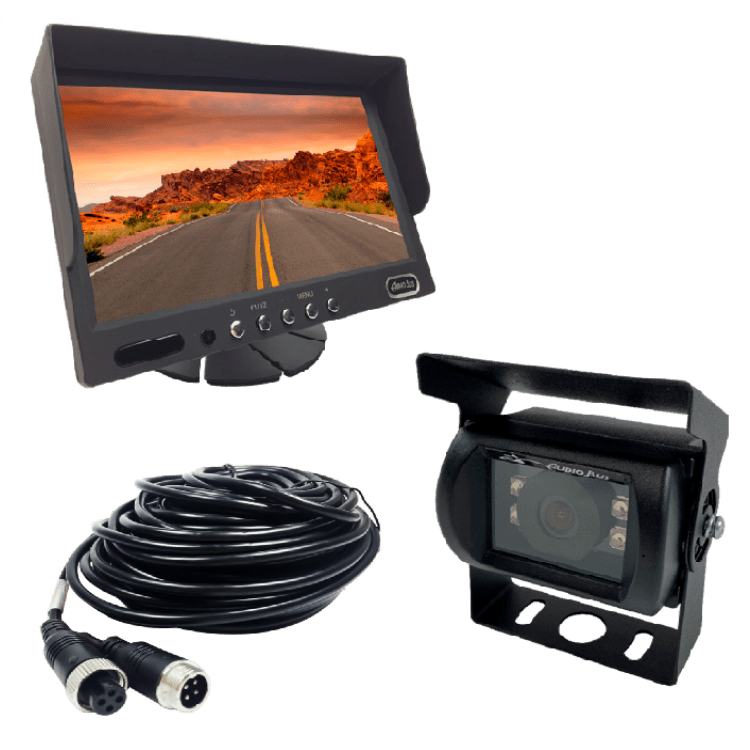KIT MONITOR 7" - 1xCAMARA - 1xCABLE - 12/24V