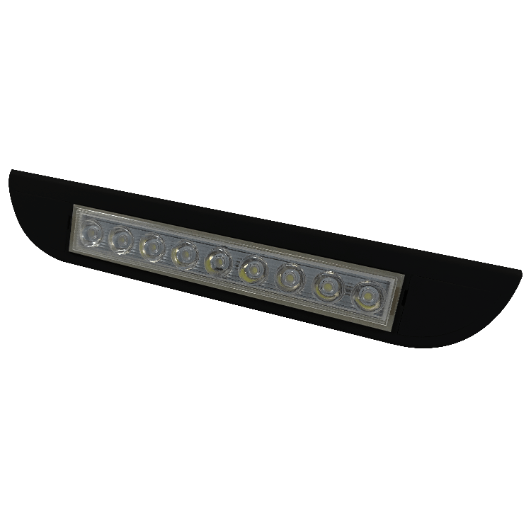 LUZ AVANCE 9 LED - 4,5W - NEGRO - 12/24V - IP68
