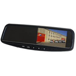 MONITOR 4,3" - 12V - TIPO RETROVISOR - 2xCAMARA IN - CONECTOR RCA