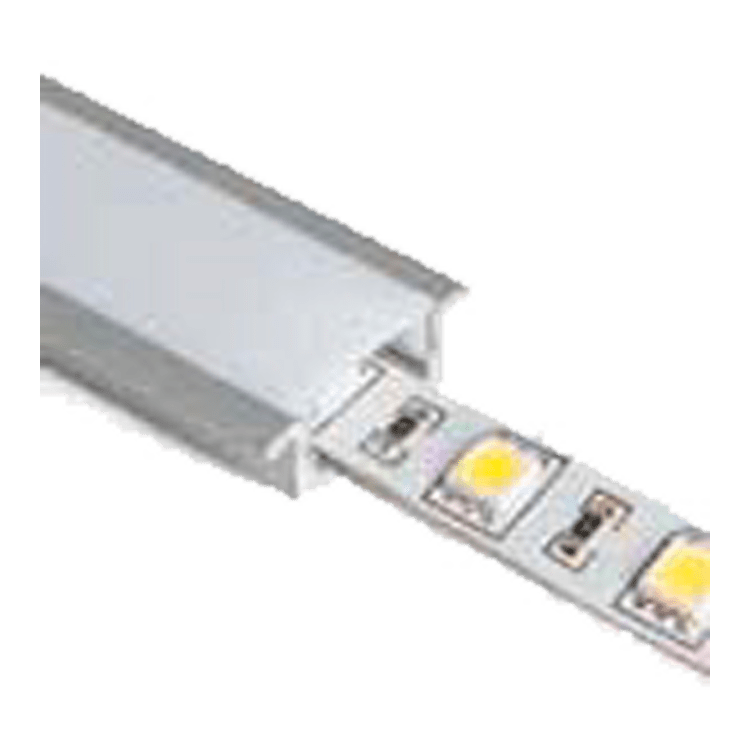 METRO PERFIL ALUMINIO LUMINARIA LED EMPOTRAR MINI - EN BARRA 2mts