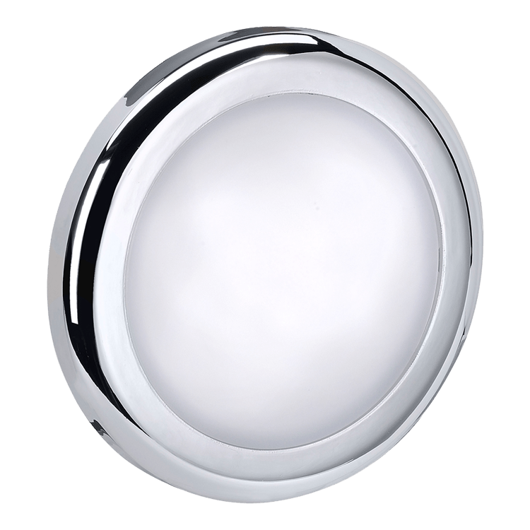 LUMINARIA LED CALIDO 6W - 12/24V - Ø 106mm - CROMO