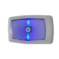 LUMINARIA 34 LED CON INTERRUPTOR TACTIL - PENUMBRA AZUL - 12V