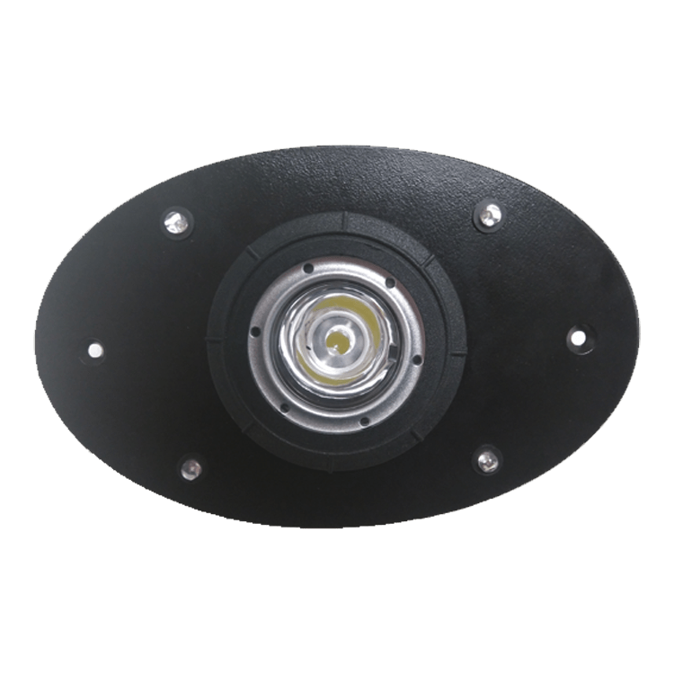 FOCO 1 LED 3W + 4 LEDS AZULES - OVAL - XX=12=12V / XX=24=24V - Z=1=NEGRO / Z=9=BLANCO - 150x95mm