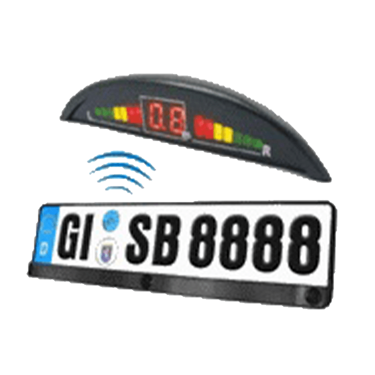 KIT 3 SENSORES PARKING 12V - INALAMBRICO - EN PORTA MATRICULA