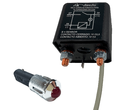 RELE SEPARADOR AUTOMATICO BATERIAS - 12V/200A - SALIDA LED EXTERNO