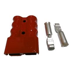 CONECTOR BATERIA 2P ROJO CABLE 35-50mm