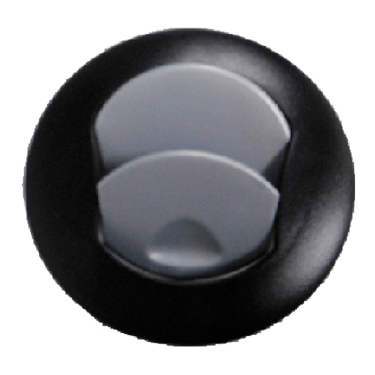 DIFUSOR AIRE REDONDO 92/68mm NEGRO/PLATA