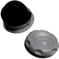 DIFUSOR AIRE REDONDO 92/76mm GRIS C/TOBERA 40mm