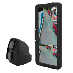 KIT MONITOR 12,3" - CAMARA DOBLE PARA VISION LATERAL (TIPO ESPEJO RETROVISOR) - R46