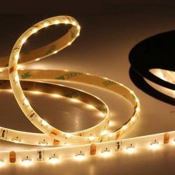 ROLLO TIRA FLEXIBLE 300 LED BLANCO CALIDO - 2835 - IP65 - 90º (LUZ LATERAL) - 12V - 5mts