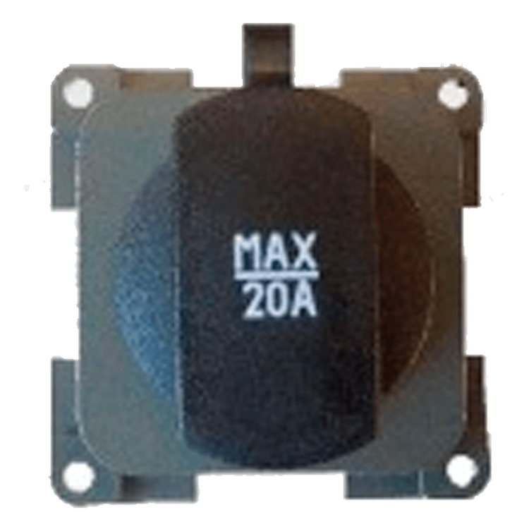 TOMA MECHERO 12/24V EN BASE GRIS ANTRACITA