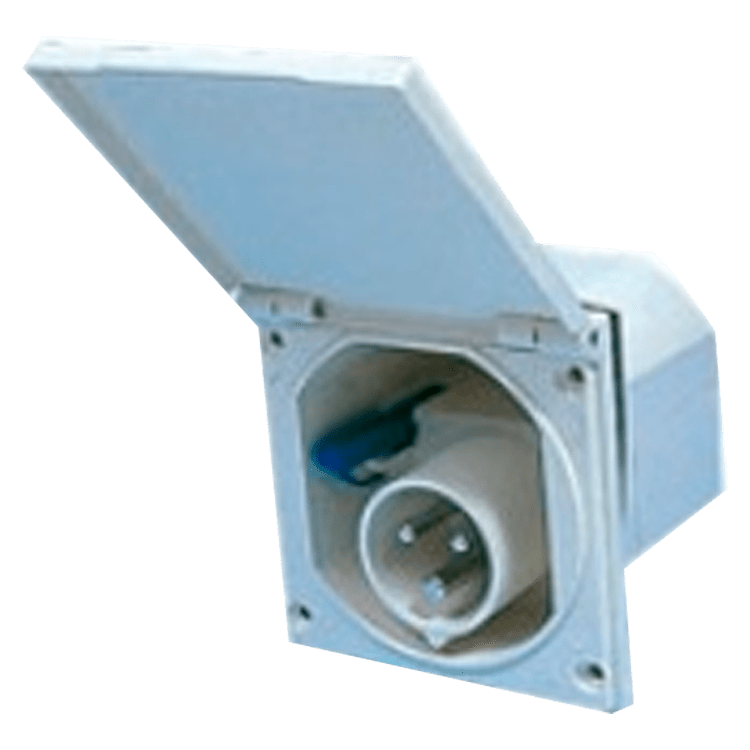 BASE ENCHUFE Mº CON TAPA Y EMPOTRAR