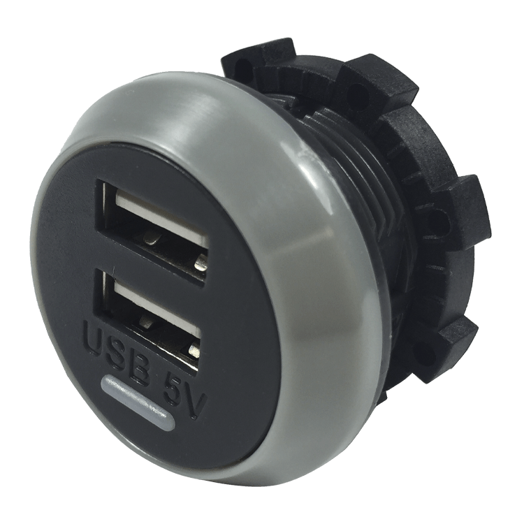 CARGADOR 2xUSB-A - 12V - 5V - 2,1A